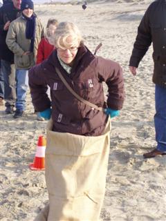 spel aan het strand